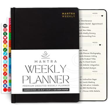 Imagem de Agenda 2024 – 14,7 cm x 21 cm – Planejador diário, semanal e mensal – planejador de objetivos, diário de gratidão, autocuidado e planejador de vida com lista de tarefas, rastreador de hábitos,