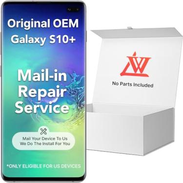 Imagem de LW Serviço de reparo por correio para Samsung Galaxy S10 Plus Original OEM Pull Screen Substituição S10+ 16.3 cm LCD Touch Display Digitalizador Assembléia G975U G975FD G975A (sem ferramentas de tela)