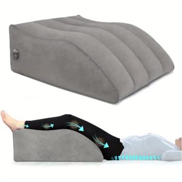 Imagem de Almofada Inflável Apoio Pé Pernas Portátil Cunha Elevada