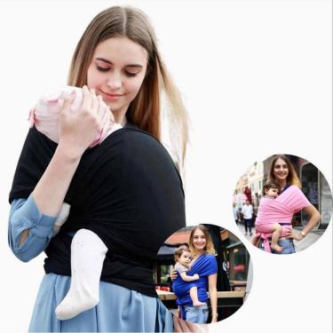 Imagem de Wrap Canguru Bebe Passeio Canguru Carregar Bebe Canguru Azul