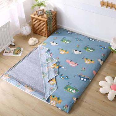 Imagem de Capa Para Colchão Futon De Chão Jaese Tradicional,capa Protetora Futon Capa De Futon De Algodão Amigável à Pele Com Zíper,protetor De Tapete De Dormir Lavável, Car, 90x190cm/35x75"