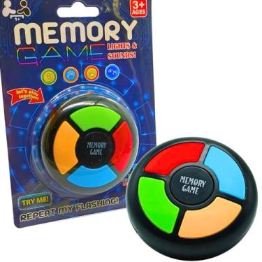 Imagem de Jogo da Memória Portátil para Crianças de 4 a 12 Anos, Brinquedo Eletrônico com Luzes, Jogos de Tabuleiro de Viagem de Carro para Crianças, Jogo Clássico de Memorizar Cores, Quiz com Luzes e Sons