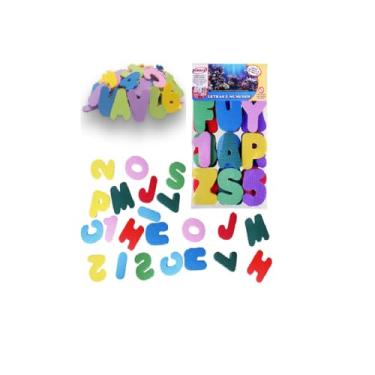Imagem de ALFABETO EVA LETRAS GRANDES + NUMERAIS 36 PÇS 8 CM