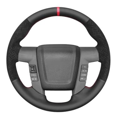 Imagem de MEWANT Capa de volante com costura DIY para Ford F-150 F150 2010-2014 Acessórios de volante para Ford F-150 F150 2010-2014