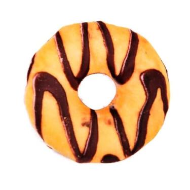 Imagem de Brinquedo Plush Donut para Cães e Gatos, 9,5 x 9,5 x 1 cm, Interativo