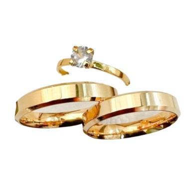 Imagem de Colar e anel de moedas antigas banhados a ouro 18K – joias vintage elegantes e duráveis (22-23)