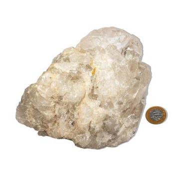 Imagem de Drusa de Cristal Quartzo Natural - Aglomerado de Pontas Naturais - 2,2
