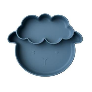 Imagem de Prato Silicone Bebê  Tigela Divisória Infantil  Prato Ovelha  Prato An
