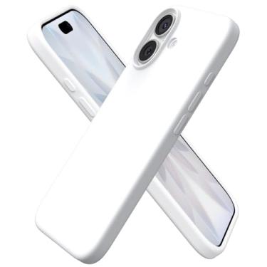 Imagem de ORNARTO Compatível com iPhone 17, capa protetora fina de silicone líquido com 3 camadas de borracha gel macia à prova de choque para iPhone 17 de 6,3 polegadas com forro de microfibra antiarranhões