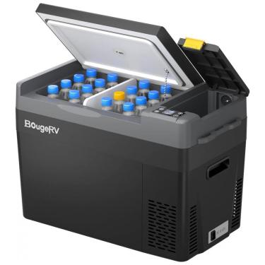 Imagem de Cooler Elétrico Automotivo Portátil 30 Litros com Compressor, BougeRV CRPRO30, Preto