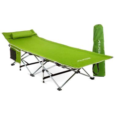 Imagem de Cama Acampamento, Camping Dobrável Portátil, até 136 kg, ALPCOUR, Verde