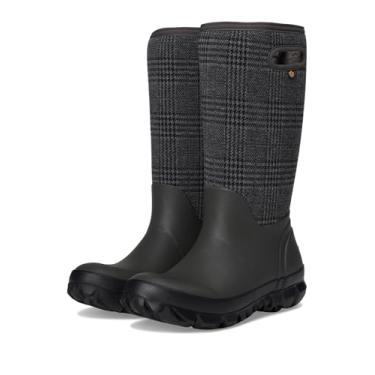 Imagem de BOGS Bota de neve feminina xadrez Whiteout, Cimento multi, 42