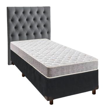 Imagem de Kit Cama Box + Cabeceira + Colchão Solteiro D33 - D33 - Inducol