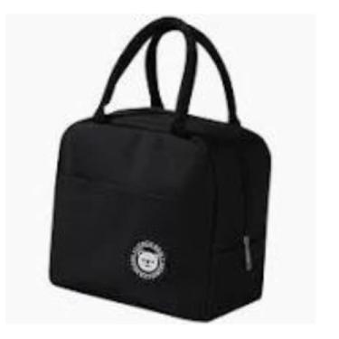 Imagem de Bolsa Térmica de Mão Compacta Mini Lancheiradual Isolamento Premium | Design Discreto e Portátil