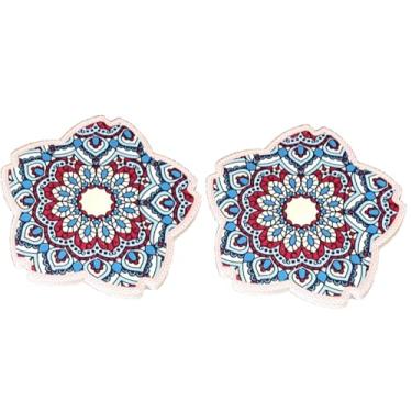 Imagem de 2 porta-copos para bebidas - tapetes de proteção de mesa, porta-copos para mesa de café, bar de escritório, decoração de sala de estar