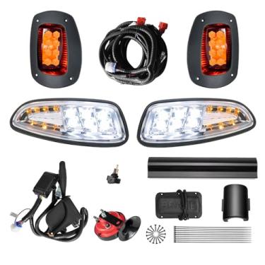 Imagem de Orle Oko Kit De Luzes Traseiras De Farol De Led De Luxo Para Carrinho De Golfe Compatível Com Ezgo Rxv 2008-2015, Kit De Luzes De Carrinho De Golfe De 12 V, Legal Para Rua, Com Interruptor De Seta,