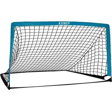 Imagem de Gol de futebol dobrável portátil Kunup para crianças de 9 x 5 pés
