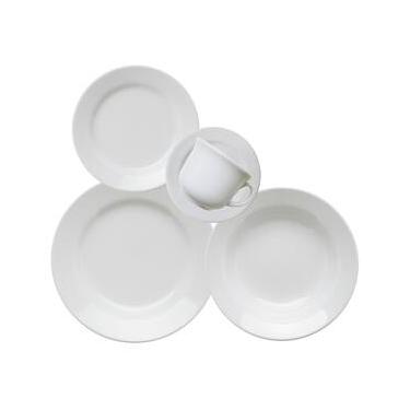 Imagem de Aparelho de Jantar Biona Donna 20 peças Cerâmica Branco