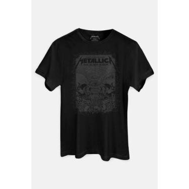 Imagem de Camiseta Metallica The Black Album Poster - Piticas, G, Preto, Unissex