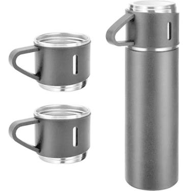 Imagem de Garrafa Térmica Com Xícaras Kit Premium Aço Inoxidável