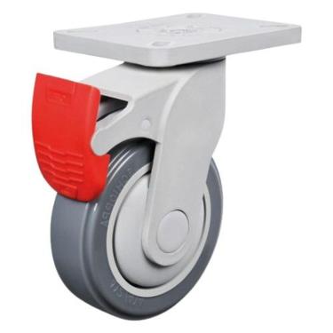 Imagem de Rodízio Placa Giratória C/Freio Futura Bp - Schioppa