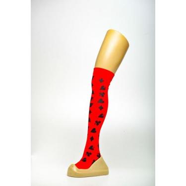 Imagem de Meia-calça Naipes Colorida  Acessório Divertido para Fantasias - Festa