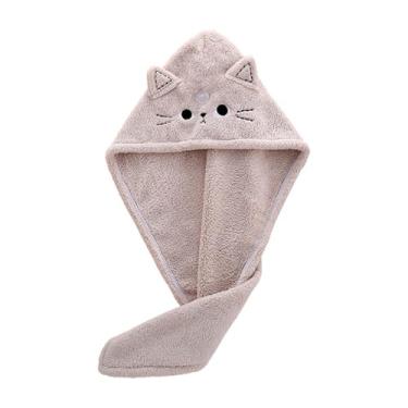 Imagem de Turbantes de cabelo para secagem úmida toalhas de cabelo para mulher encaracolada toalha de cabeça anti-frizz para secar rapidamente