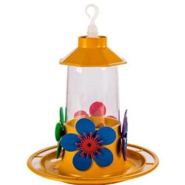 Imagem de Bebedouro para BeijaFlor Luxo Chapéu com Poleiro - MFC, Amarelo