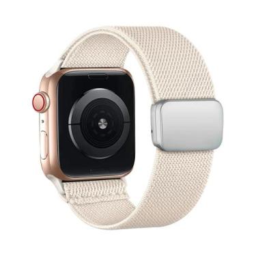 Imagem de Pulseira Magnética De Nylon Para Apple Watch 40mm 44mm 45mm 49mm 41mm 