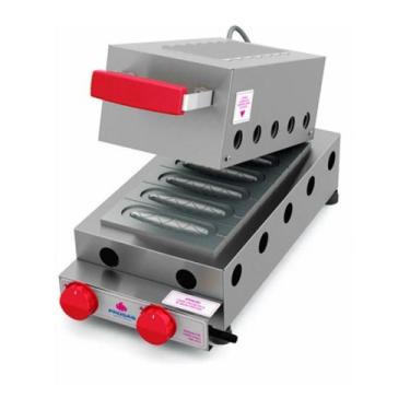 Imagem de Máquina De Crepe No Palito A Gás 6 Cavidades Prk-60G Progás - Progas