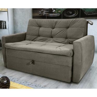 Imagem de Sofá Cama Para Sala De Estar Hiro Veludo Turkey Marrom
