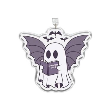 Imagem de MEIYSTICK Fantasma Romantasy Pingente de plugue de poeira feminino, pingente Kindle, pingentes de plugue de pó de acrílico tipo C ou relâmpago, pingentes de acessórios Kindle, presentes de leitura