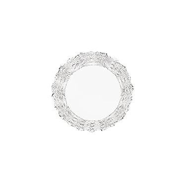 Imagem de Tigela de frutas prato de frutas atraente grande prato de frutas redondo de vidro, lindo design europeu, tigela de centro de mesa elegante multiuso cesta de frutas para balcão de cozinha suporte de