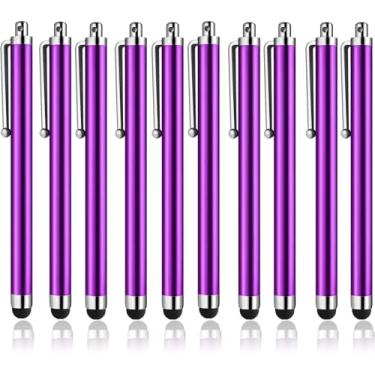 Imagem de Canetas Stylus para telas sensíveis ao toque, Abiarst Stylus universal de alta precisão para iPad, iPhone, tablets, Samsung Galaxy, todas as telas sensíveis ao toque capacitivas (pacote com 10)