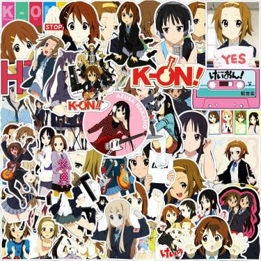 Imagem de Adesivos Kons Waterproof Vinyl Anime 50 unidades/lote 5-7 cm