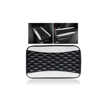 Imagem de Couslcd Almofada de console central automotiva, capa de caixa de assento universal à prova d'água, acessórios para interior de carro, protetor de couro para apoio de braço automotivo para a maioria