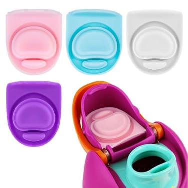 Imagem de 4 conjuntos de tampas de vedação de garrafa de substituição compatíveis com Owala Freesip 19/24/32/1,134 g, vedação de tampa superior de borracha de substituição, peças de tampa superior de garrafa de