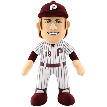 Imagem de Bleacher Creatures Boneco de pelúcia MLB Philadelphia Phillies Kids Greg The Bull Luzinski, 25 cm, branco/marrom risca