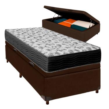 Imagem de Cama + Bau Blindado e Colchão D33 Solteiro - Iso100 Ortobom