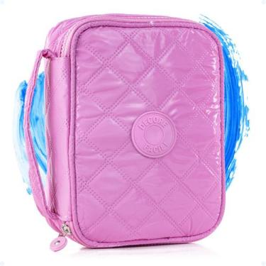 Imagem de Estojo Grande Feminino Compartimentos C/ Elásticos Box Jumbo - Hxt, Ro