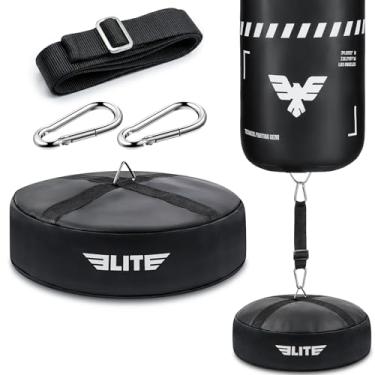 Imagem de Elite Sports Âncora de chão, bolsa de estabilidade, treinamento de perfuração para configurações de academia em casa, bolsa de 20 kg para redução máxima de balanço (preto)