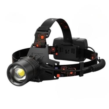 Imagem de Lanterna de Cabeça Recarregável Potente Longo Alcance Zoom