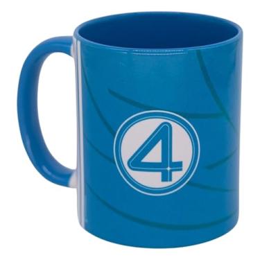 Imagem de Zonacriativa - Caneca Pop Sr. Fantástico Quarteto Fantástico Marvel 350ml | Porcelana, estampa de qualidade e ideal para o café dos heróis