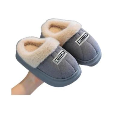 Imagem de Sapatos De Algodão Quentes E Peludos Para Meninos, Antiderrapantes, Pa