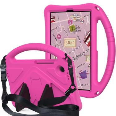 Imagem de QYiiD Capa infantil para Galaxy Tab A11 8,7 polegadas 2025/A9 22.1 cm 2023, capa protetora de EVA infantil à prova de choque com alça de suporte, alça de ombro, suporte para Galaxy Tab A9/A11 8,7