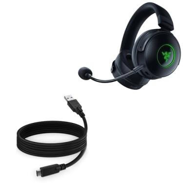 Imagem de BoxWave Cabo compatível com Razer Kraken V3 Pro - DirectSync - USB 3.0 A para USB 3.1 tipo C, cabo de carregamento e sincronização USB C - 1,8 m - Preto