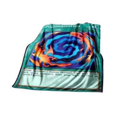 Imagem de Cobertor De Pelúcia Macio Dragão Branco Olhos Azuis Yu Gi Oh Anime Par