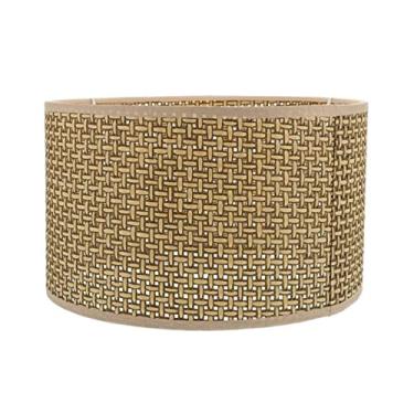 Imagem de 1 peça E27 Abajur tecido estilo moderno elegante abajur de mesa abajur simples (cor do corpo: preto) (Cáqui de uma cor)