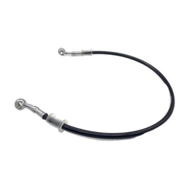 Imagem de Tsinesla Mangueiras de motocicleta cabo trançado preto tubo banjo 10 mm para Suzuki ATV 200-2200 mm linha de mangueira de freio hidráulico de motocicleta