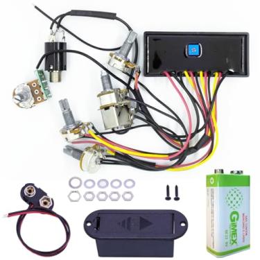 Imagem de Circuito Para Contra Baixo Pré-amplificador Ativo/Passivo 5 Potenciômetros Com Push Pull para Ativo/Passivo Top
